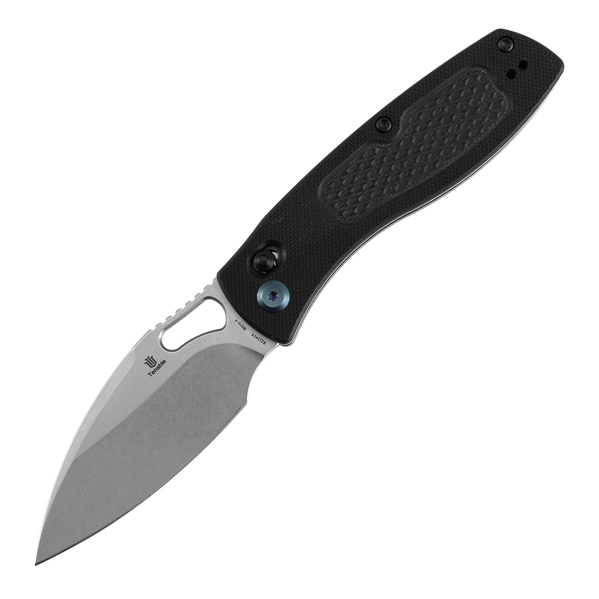 Pre Order | Heron Folding Knife - 3.13" Nitro V Blade | Black G10 Handle with Diamond Pattern | Johan Jordaan- B2124V4