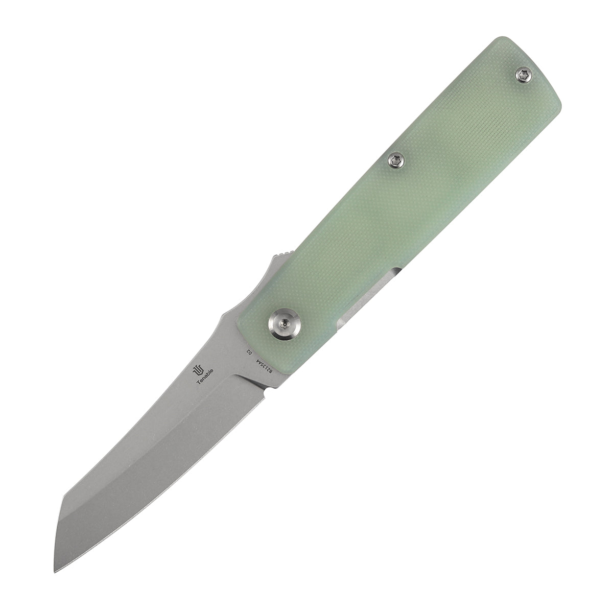 Tenable Higonokami Folding Knife | 3.02'' Stonewashed D2 Blade | Jade G10 Handle | Goran mihajlovic Design | B2135A4