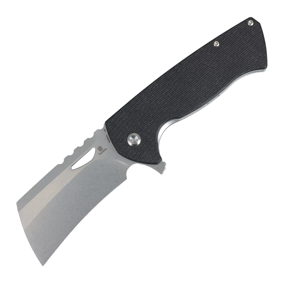 Tenable Leviathan Folding knife | 3.9" Stonewashed D2 Blade | Black Micarta Handle | Warhawk Knives Design - B1083A3