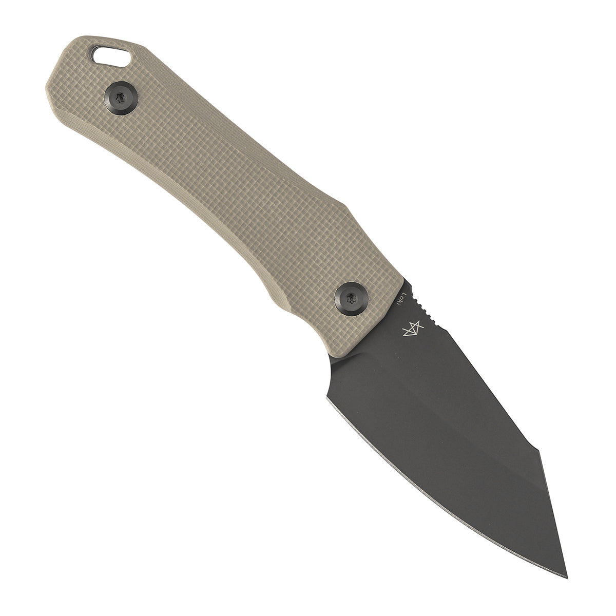 Tenable Loki Fixed Blade Knife |2.99" Gray TiCn Coated D2 Blade | Light Sand G10 Handle | Steven Dunnuck Design | G1058A1