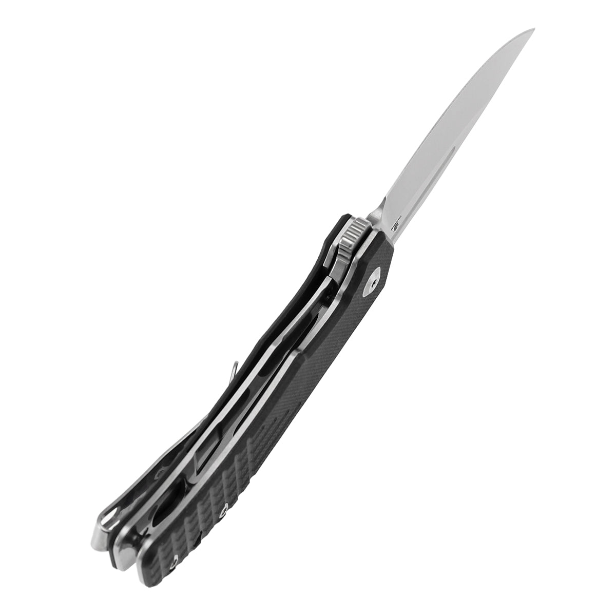 Tenable Orion Liner Lock | Black G10 with Frag Pattern | 3.07" Satin 14C28N | JB Stout Design | B1089A6