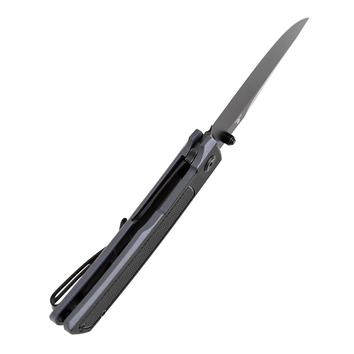 Tenable Bison Folding Knife | 3.24'' Blackwash Nitro V Blade | Black and Gray G10 with Frag Pattern Handle | Ray Laconico Knives Design | B2108A2