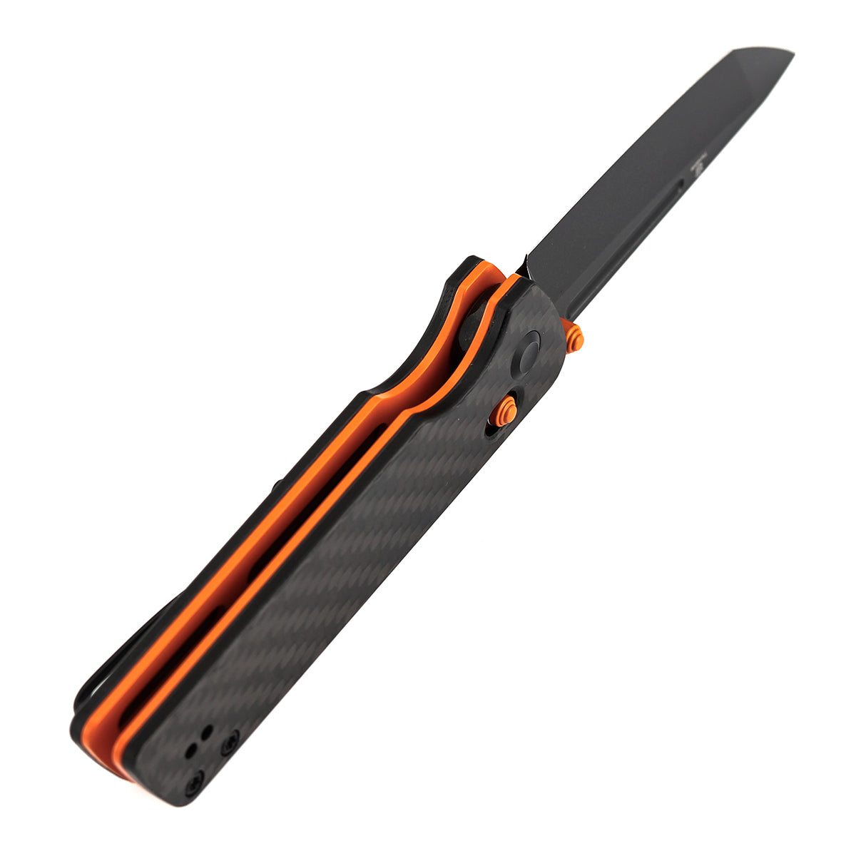 Tenable Anomaly Crossbar Lock | 3.14" Blackwash Nitro V | Twill Carbon FIber & G10 | Pinkerton Knives - B2038V4