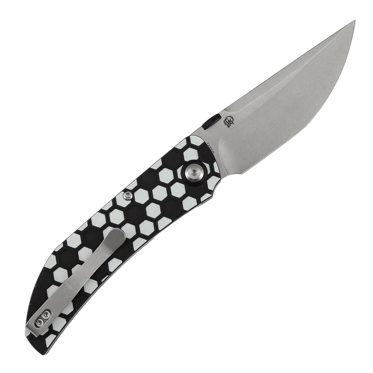 Tenable Exclusive Soccer-Themed Tarkin Folding Knife | 3.42" Nitro-V | Black & White G10 | Matthew Christensen Design | B1078A5