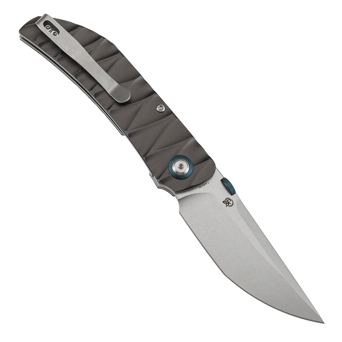 Tenable Tarkin Liner Knife | 3.4" Nitro-V Blade | Gray Aluminum Handle | Matthew Christensen Design | B1078A1