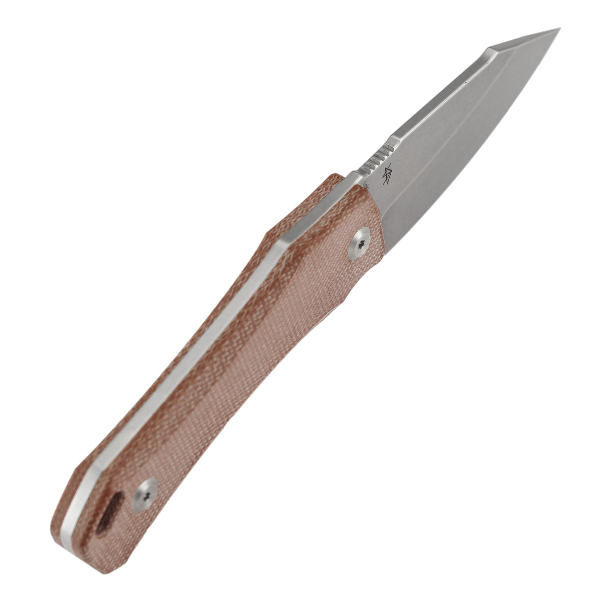 Tenable Loki Fixed Blade Knife |2.99" Stonewashed D2 Blade | Brown Micarta Handle | Steven Dunnuck Design | G1058A5