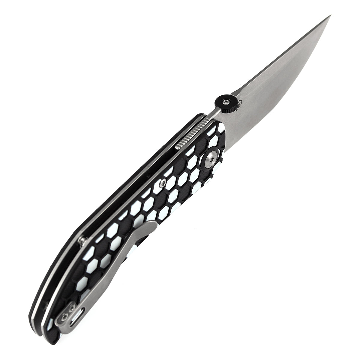 Tenable Exclusive Soccer-Themed Tarkin Folding Knife | 3.42" Nitro-V | Black & White G10 | Matthew Christensen Design | B1078A5