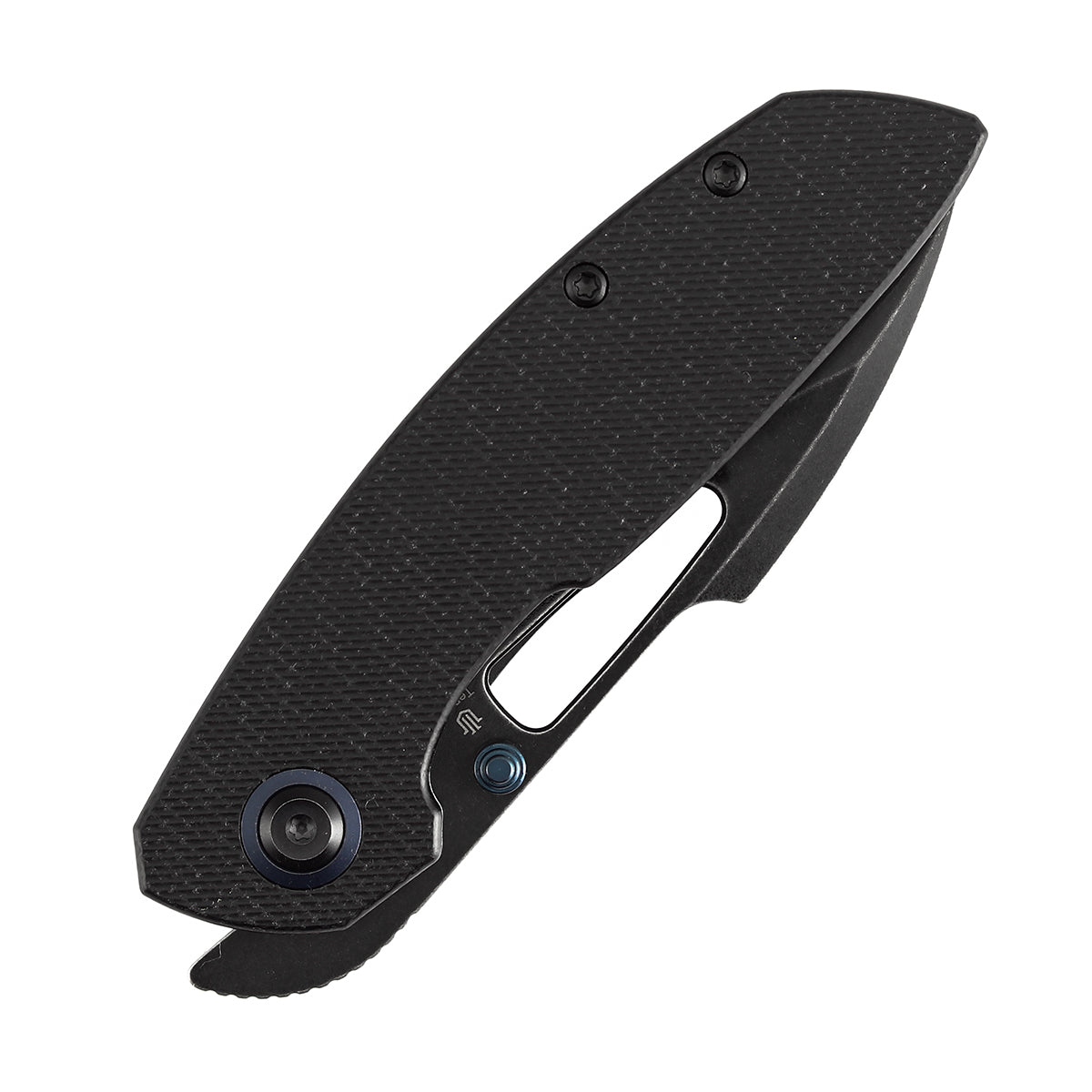 Tenable Link Folding Knife | 3.0" Blackwash 14C28N Blade | Black Micarta Handle| Triple Stripe Knives Design | B1068A4