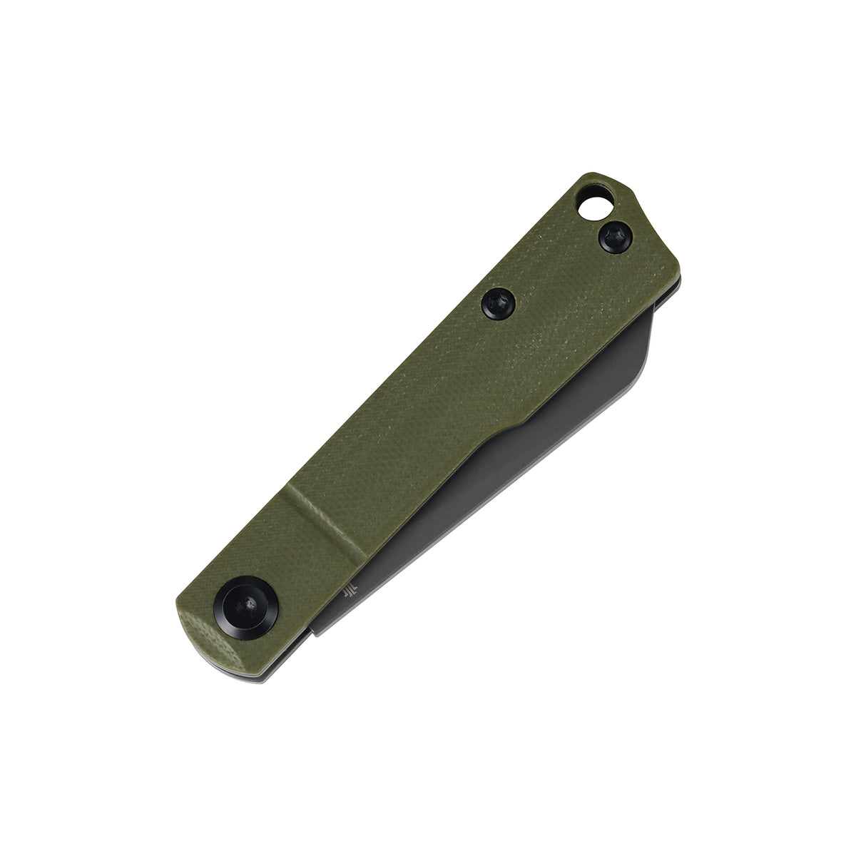 Tenable Riflestock Lock Back Folding knife | 2.34" Gray TiCn Coated Nitro V Blade | Olive Green G10 Handle | Nick Swan Knives Design - B2131S4
