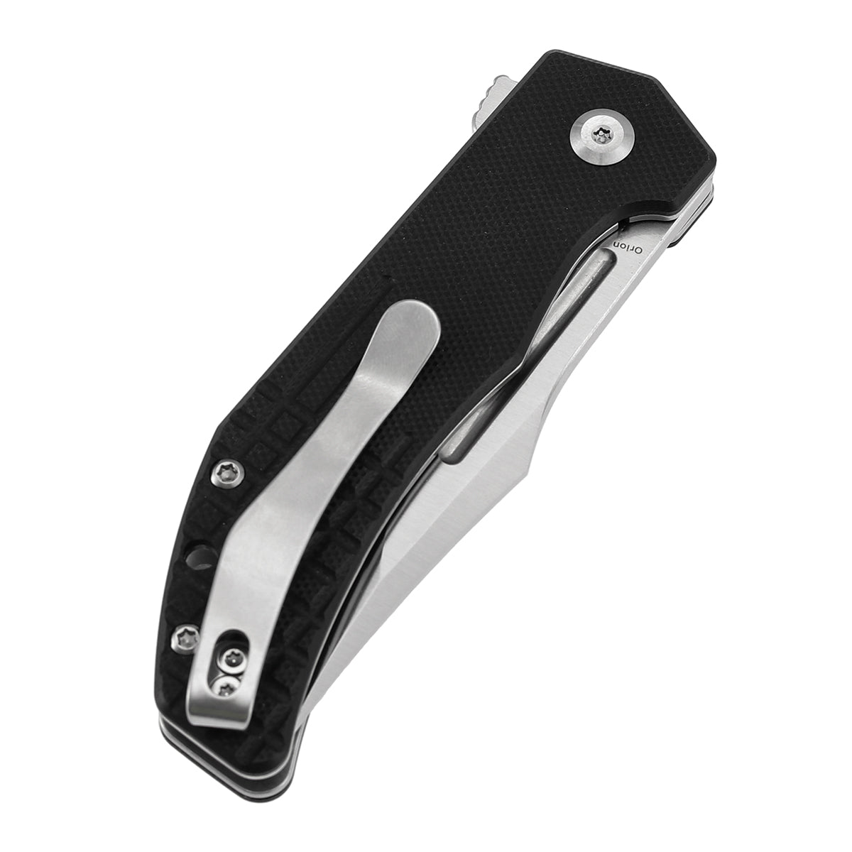 Tenable Orion Liner Lock | Black G10 with Frag Pattern | 3.07" Satin 14C28N | JB Stout Design | B1089A6