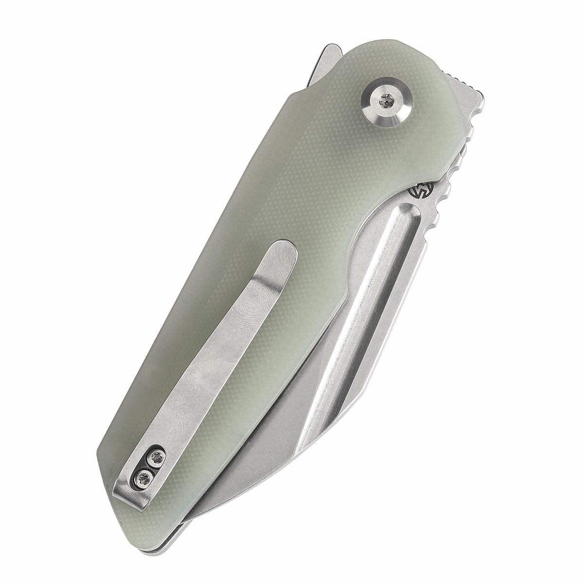 Tenable Rafe L Folding Knife Jade G10 Handle (3.19" Stonewashed 14C28N Blade) 4T5 Design--T1048A2