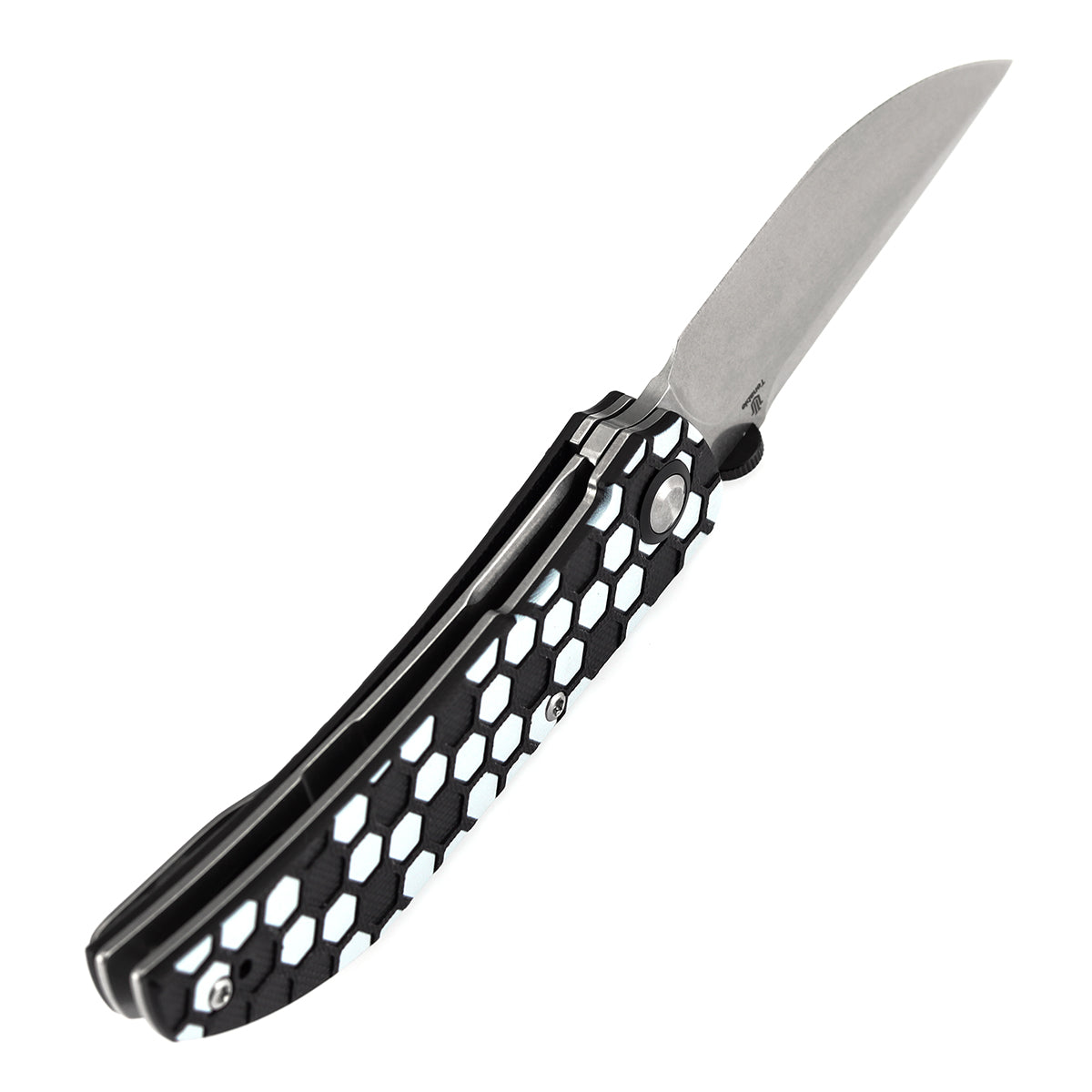 Tenable Exclusive Soccer-Themed Tarkin Folding Knife | 3.42" Nitro-V | Black & White G10 | Matthew Christensen Design | B1078A5