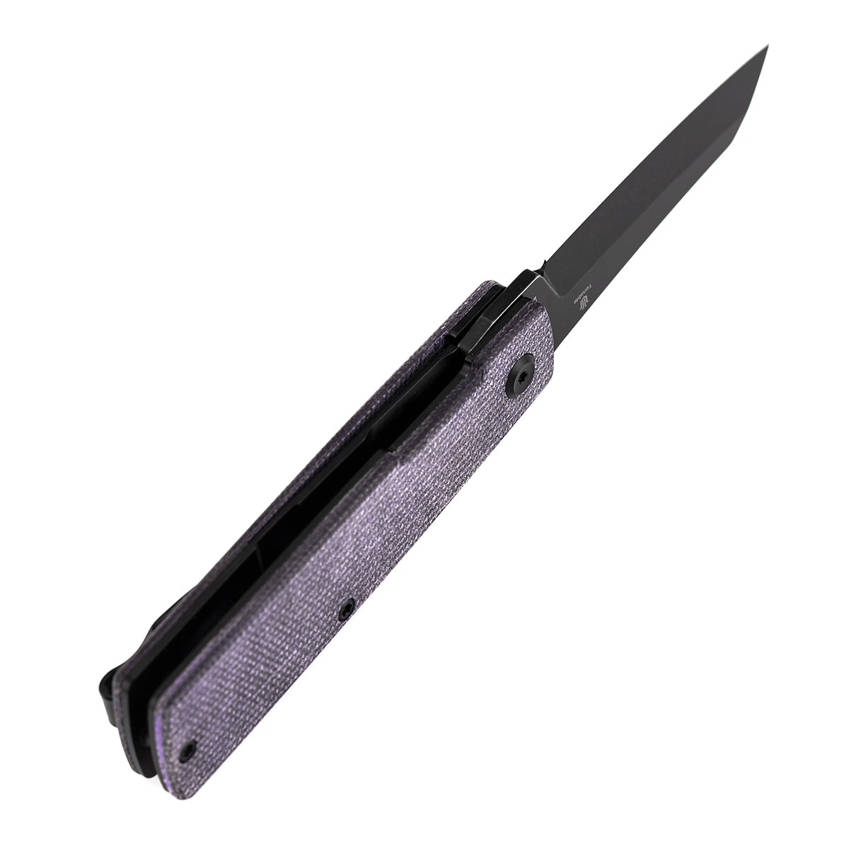 Tenable Higonokami Folding Knife | 3.02'' Black Stonewashed D2 Blade | Purple Micarta Handle | Goran mihajlovic Design | B2135A1