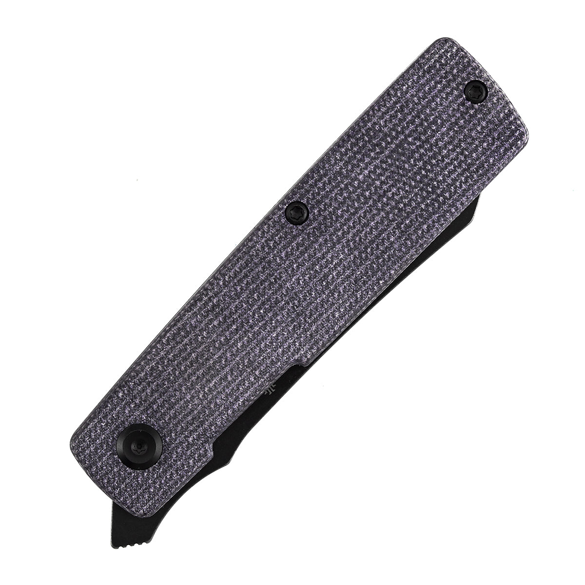 Tenable Higonokami Folding Knife | 3.02'' Black Stonewashed D2 Blade | Purple Micarta Handle | Goran mihajlovic Design | B2135A1