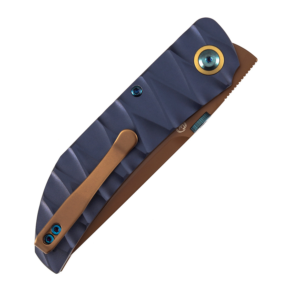 Tenable Tarkin Liner Knife | 3.4" Nitro-V | Blue Aluminum Handle | Matthew Christensen Design | B1078A2