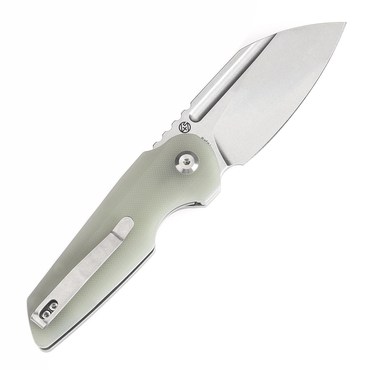 Tenable Rafe L Folding Knife Jade G10 Handle (3.19" Stonewashed 14C28N Blade) 4T5 Design--T1048A2