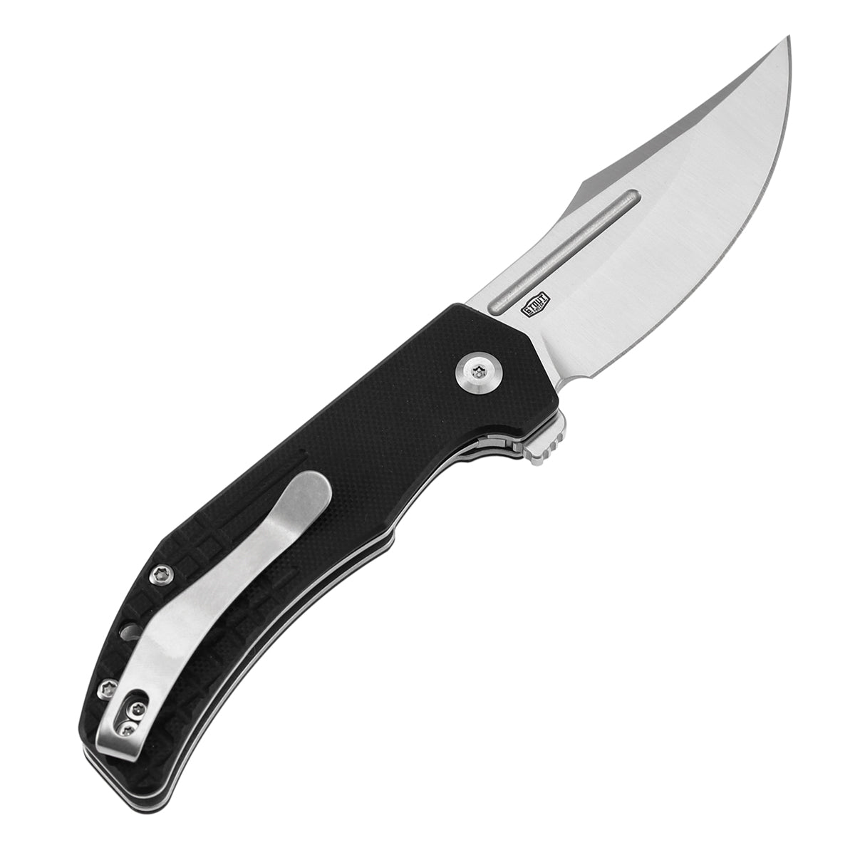 Tenable Orion Liner Lock | Black G10 with Frag Pattern | 3.07" Satin 14C28N | JB Stout Design | B1089A6