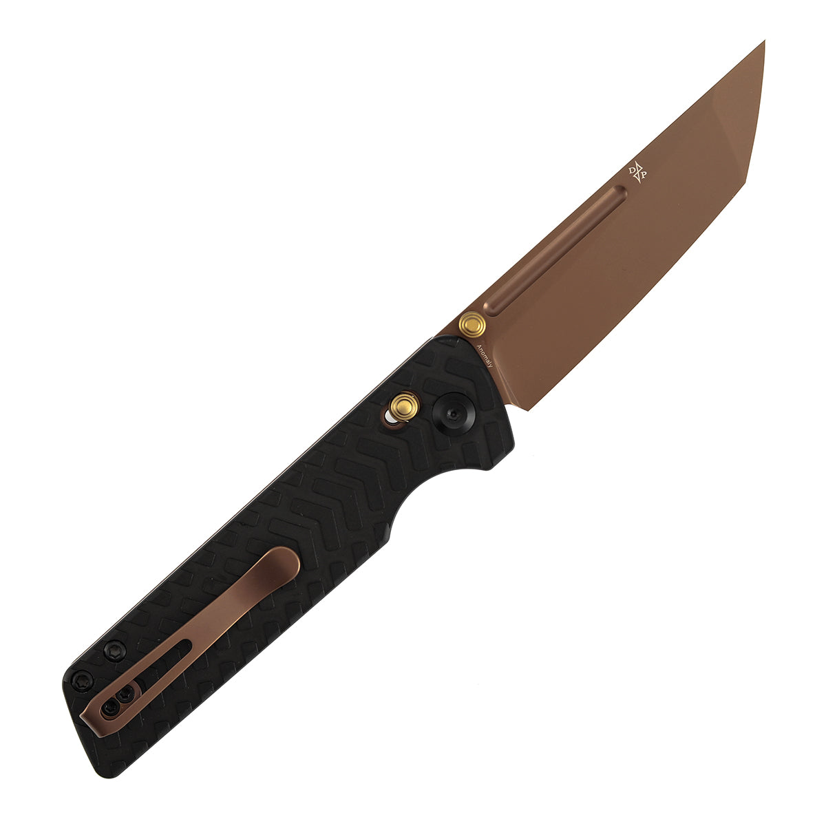 Tenable Anomaly Cross Bar Lock Knife | 3.14" Nitro-V | Black Aluminum | Pinkerton Knives Design- B2038V2