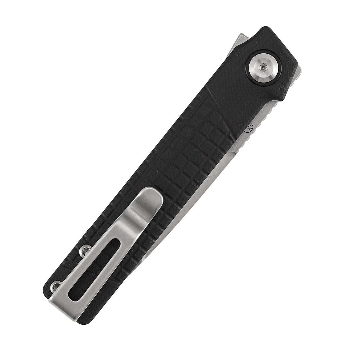 Tenable Kitpu Folding Knife | 2.9'' Stonewashed Nitro-V Blade | Black G10 with Frag Pattern Handle | Jonathan Styles Design - B2123A3