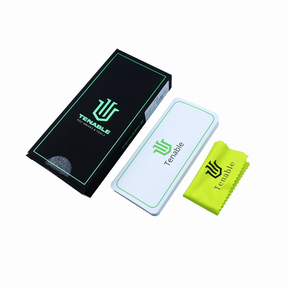 Tenable Prometheus Folding Knife Green Micarta Handle(3.29'' Stonewashed 14C28N Blade)D.O.C.K. Design-T1040A2