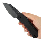 Tenable Loki Liner Lock Knife | 3.0" Blackwash Nitro-V Blade | Black Micarta Handle | Steven Dunnuck Design - B1058A1