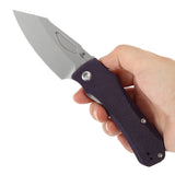 Tenable Loki Liner Lock Knife | 3.0" Stonewashed Nitro-V Blade | Purple Micarta Handle | Steven Dunnuck Design - B1058A2