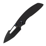 Tenable Link Folding Knife | 3.0" Blackwash 14C28N Blade | Black Micarta Handle| Triple Stripe Knives Design | B1068A4