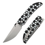 Tenable Exclusive Soccer-Themed Tarkin Folding Knife | 3.42" Nitro-V | Black & White G10 | Matthew Christensen Design | B1078A5