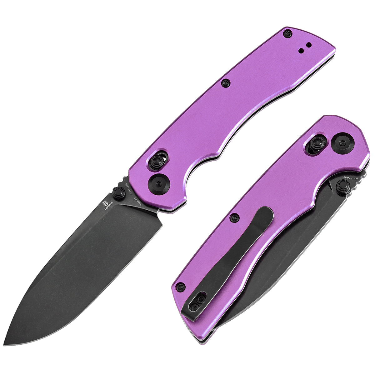 KIYO Tenable Kryo Cross Bar Lock Purple Anodized Aluminum Handle (3.58