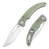 Tenable Gideon Folding Knife Jade G10 Handle (3.5'' Stonewashed Nitro V Blade) Dead Sober Design--T1119A3