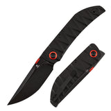 Tenable Tarkin Liner Knife | 3.4" Nitro-V Blade | Black G10 Handle | Matthew Christensen Design | B1078A3