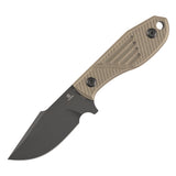 Pre-order: Tenable Tiny Dancer Fixed Blade Knife | 3.17" Gray TiCn Coated D2 Blade | Light Sand G10 Handle | JB Stout Design | G014A8