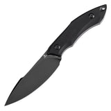 Tenable Luccio Fixed Blade Knife with Black G10 Handle (3.81" Blackwash 14C28N Blade) - Bolt Vision Design - G007A2