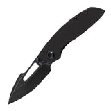 Tenable Link Folding Knife | 3.0" Blackwash 14C28N Blade | Black Micarta Handle| Triple Stripe Knives Design | B1068A4
