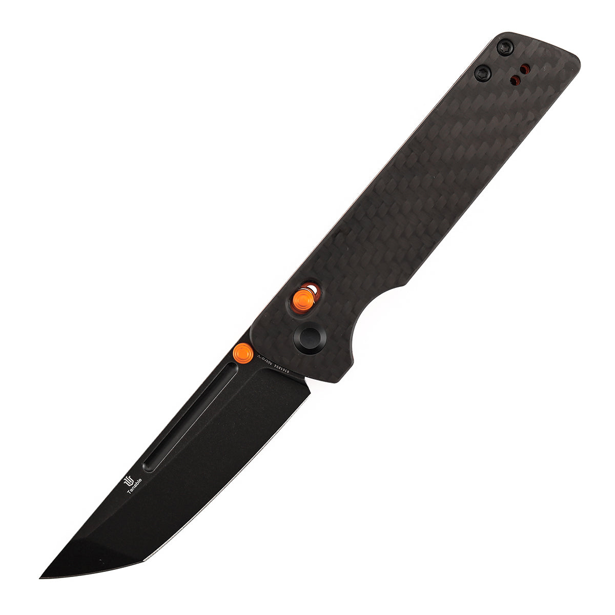 Tenable Anomaly Crossbar Lock | 3.14" Blackwash Nitro V |  Twill Carbon FIber & G10 | Pinkerton Knives - B2038V4