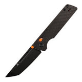 Tenable Anomaly Crossbar Lock | 3.14" Blackwash Nitro V |  Twill Carbon FIber & G10 | Pinkerton Knives - B2038V4