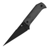 Pre-Order：Ships by Aug. 20 | Tenable ToothPik Fixed Blade | 3.04” Blackwash 14C28N Blade | Black Micarta Handle | Pinkerton Knives Design - G020A4