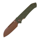 Tenable Rango Folding knife | 3.41" Rose Gold 14C28N Blade | Olive Green G10 Handle | Steven Kastner Design - B1120A2