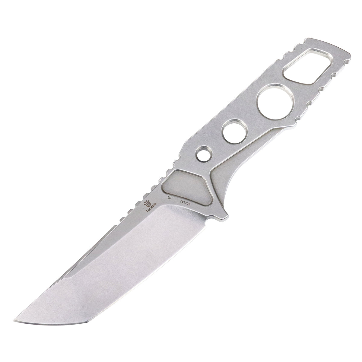 Tenable Zues Fixed Blade Knife | 3.95“ Stonewahsed D2 Steel Blade & Handle | Frank Grissom Design - G021A1