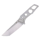 Tenable Zues Fixed Blade Knife | 3.95“ Stonewahsed D2 Steel Blade & Handle | Frank Grissom Design - G021A1