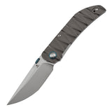 Tenable Tarkin Liner Knife | 3.4" Nitro-V Blade | Gray Aluminum Handle | Matthew Christensen Design | B1078A1