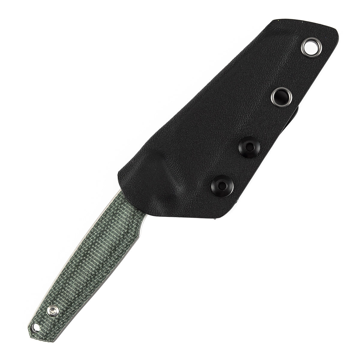 Parr Fixed Blade Knife - 3.12'' Stonewashed 14C28N Blade| Green Micarta Handle | Jonathan Styles - G011B5