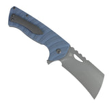 Tenable Leviathan Folding knife | 3.9" Gray TiCn Coated D2 Blade | Slate Blue G10 Handle | Warhawk Knives Design -B1083A1