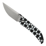 Tenable Exclusive Soccer-Themed Tarkin Folding Knife | 3.42" Nitro-V | Black & White G10 | Matthew Christensen Design | B1078A5