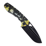 Tenable Bömbur-Exclusive Limited Edition For Christmas | 3.53" Blackwash D2 Blade | PC  with Deer Print Handle | Midgards Messer Design - T1054A10