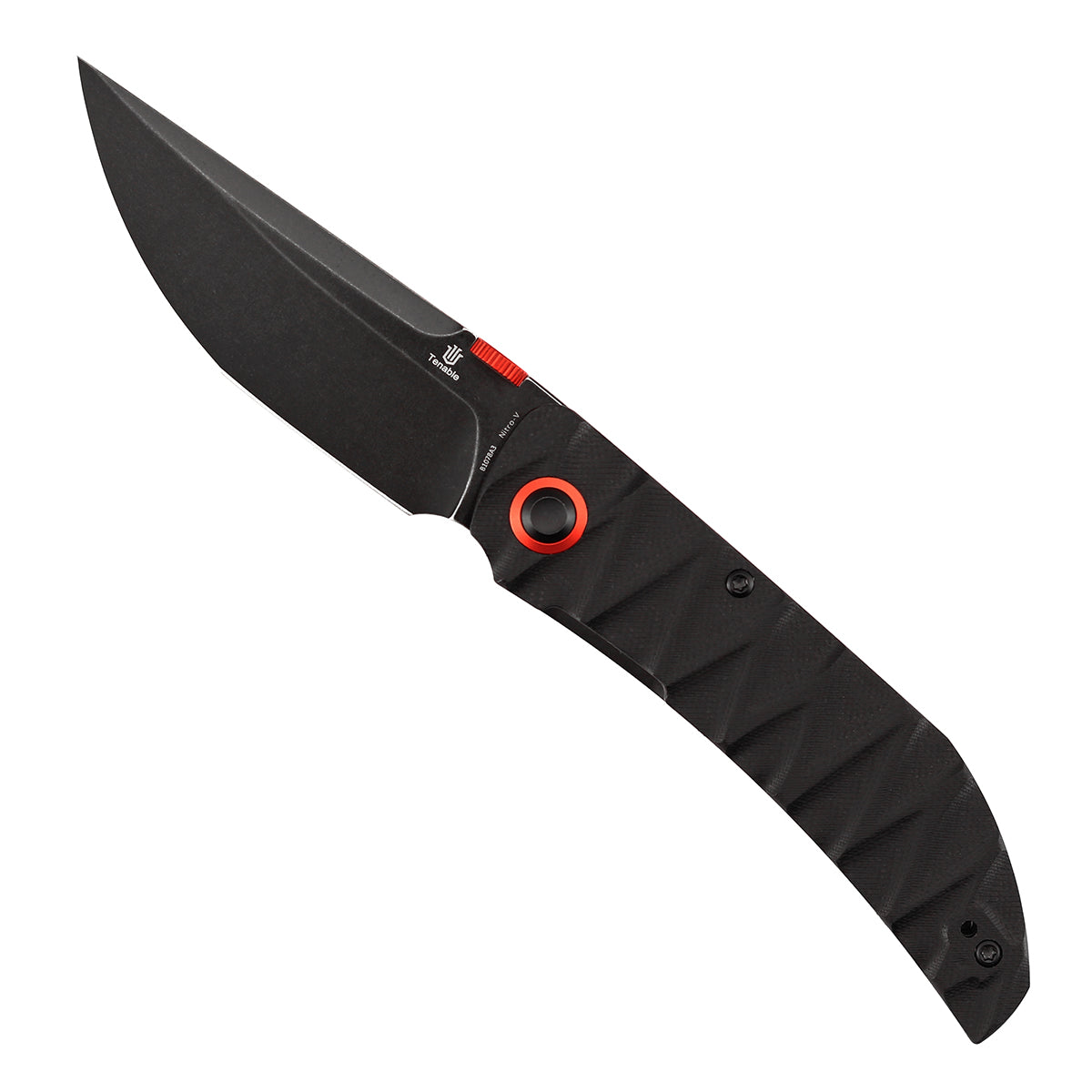 Tenable Tarkin Liner Knife | 3.4" Nitro-V Blade | Black G10 Handle | Matthew Christensen Design | B1078A3