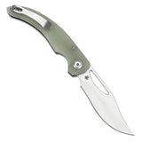 Tenable Gideon Folding Knife Jade G10 Handle (3.5'' Stonewashed Nitro V Blade) Dead Sober Design--T1119A3