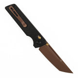 Tenable Anomaly Cross Bar Lock Knife | 3.14" Nitro-V | Black Aluminum | Pinkerton Knives Design- B2038V2