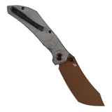 Tenable Tipper Folding Knife | 3.39'' Rose Gold Nitro V Blade | Black Micarta Handle | Edgy Bladeworks Design | B1079A1