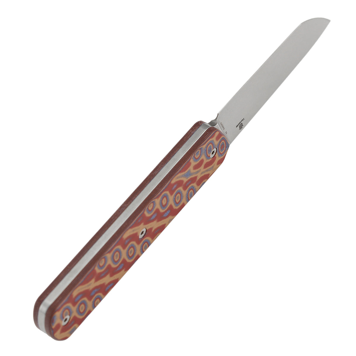 Tenable Foosa Fixed Blade Knife - 3.06'' Stonewashed D2 Blade | Vortex Micarta Handle | Rolf Helbig - G2020A2